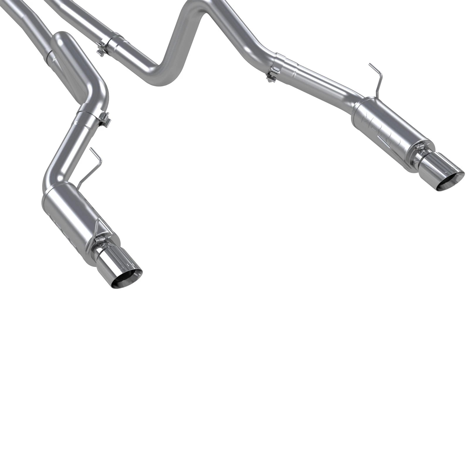 MBRP 05-09 Ford Shelby GT500 / GT Dual Split Rear Race Version, T409 4in Tips Exhaust System