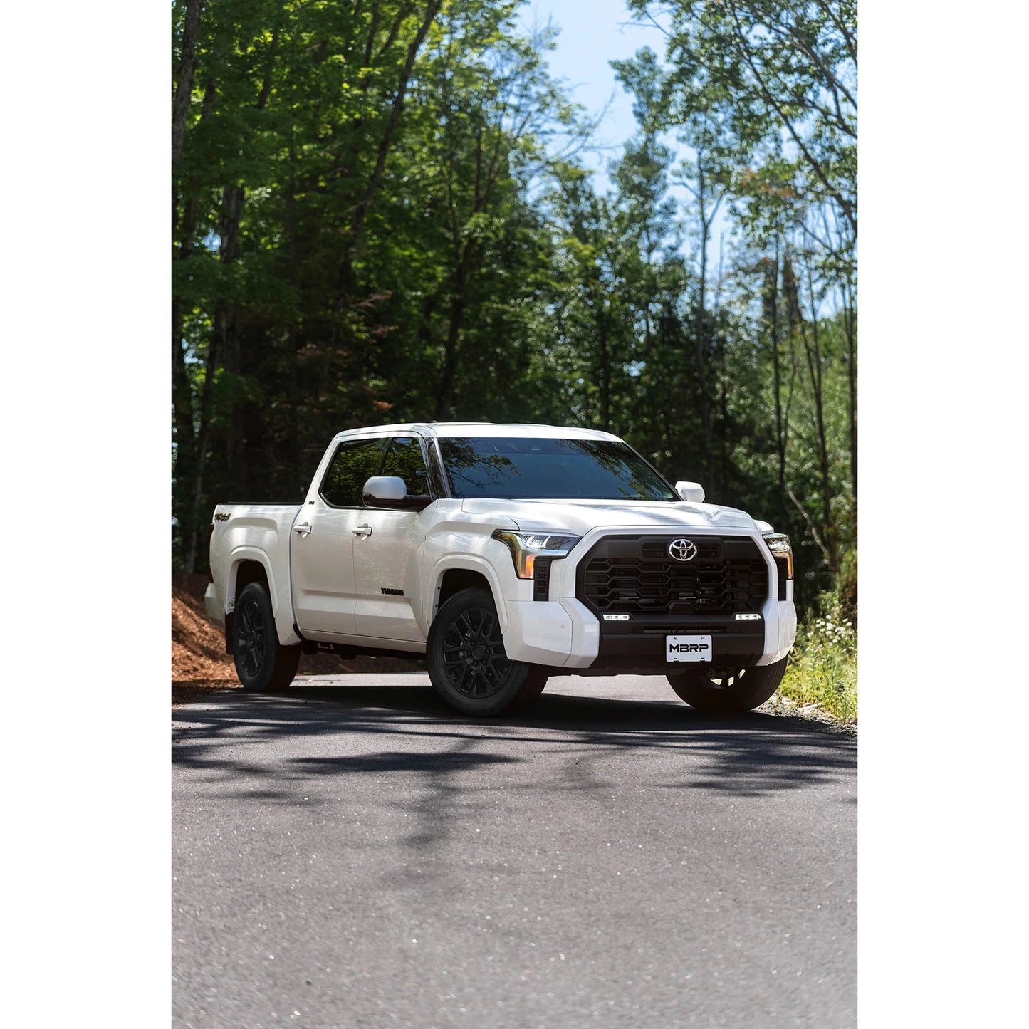 MBRP 2022 Toyota Tundra 3.5L Dual Cat-back 4in Single Side Exit Rolled Tip - Aluminized Steel
