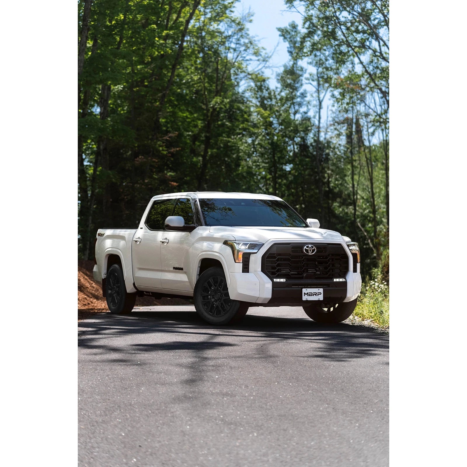 MBRP 2022 Toyota Tundra 3.5L Dual Cat-back 4in Single Side Exit Rolled Tip - Aluminized Steel