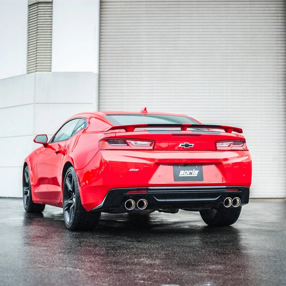 Borla 16 Chevy Camaro SS 6.2L w/ Dual NPP Atak Quad RD RL Tips Dual Exit Rear Section Exhaust