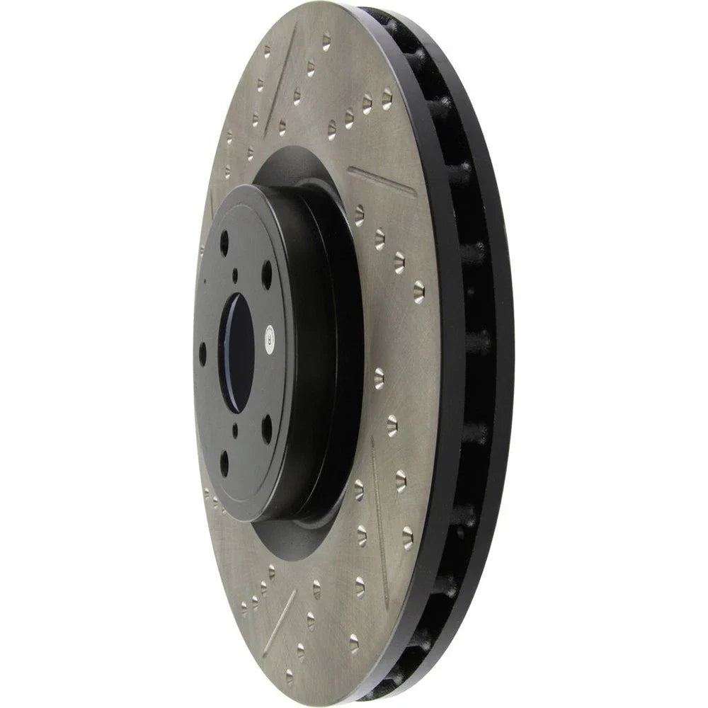 StopTech 05-10 Subaru Impreza WRX/STi Slotted & Drilled Right Front Rotor