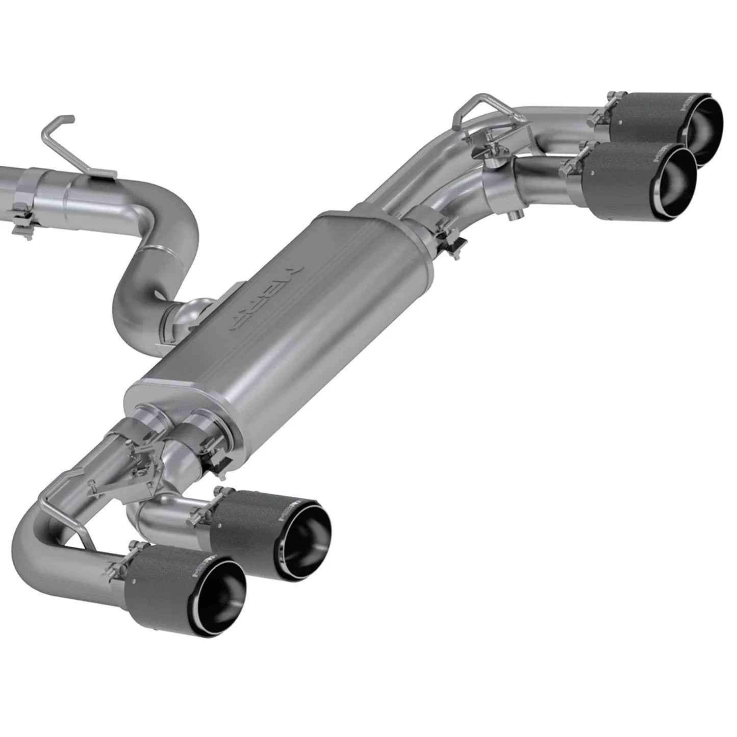 MBRP 15-19 VW Golf R 3 in Cat Back w/ 4 in OD Quad Carbon Fiber Tips - T304