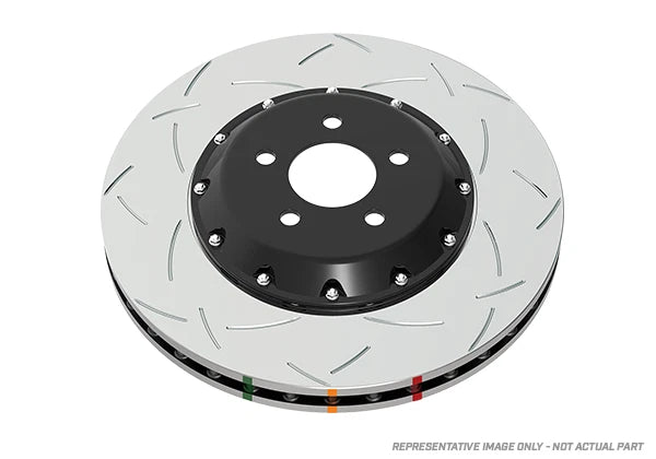DBA 97-04 Corvette C5/C6 Front Slotted 5000 Series 2 Piece Rotor Assembled w/ Black Hat
