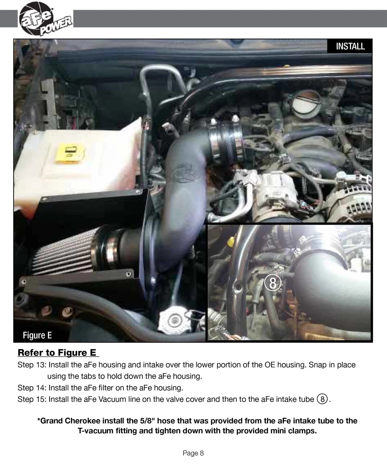 aFe MagnumFORCE Intake System Stage-2 PRO 5R 06-09 Jeep Commander (XK) V8 4.7L