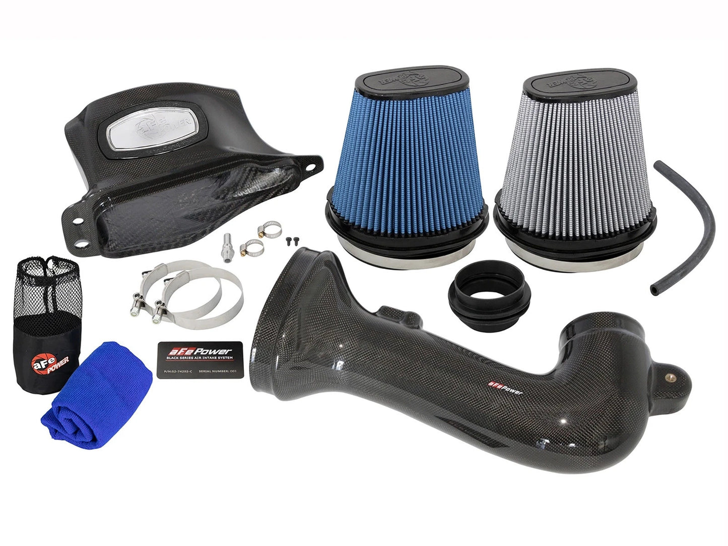 aFe Momentum Carbon Fiber Cold Air Intake System PDS/P5R 15-16 Chevrolet Corvette Z06 V8-6.2L