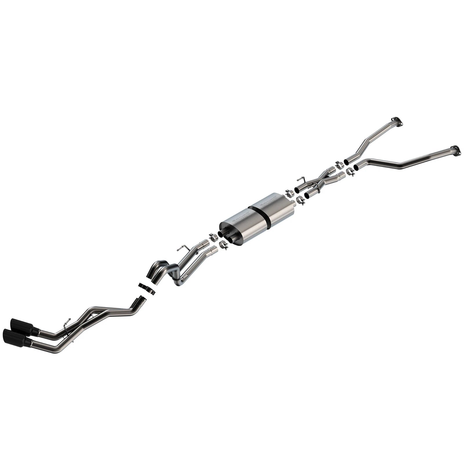 Borla 22-24 Toyota Tundra 3.4L V6 (Inc. Hyb.) Ext. Cab/STD Bed/145.7in WB S-Type Cat-Back - Blk Chrm