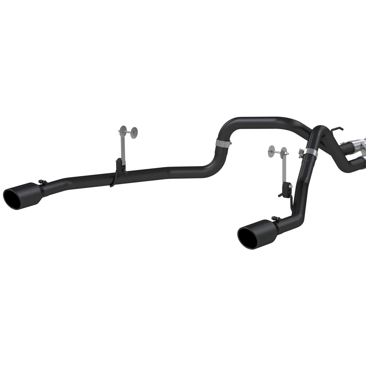 MBRP 2021+ F-150 2.7L/ 3.5L Ecoboost, 5.0L 3in Cat Back 2.5in Dual Split Rear - Black Coated