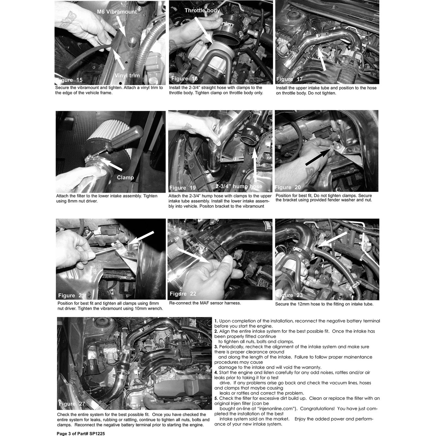 Injen 12 Subaru Impreza 2.0L 4cyl Black Cold Air Intake w/ MR Tech