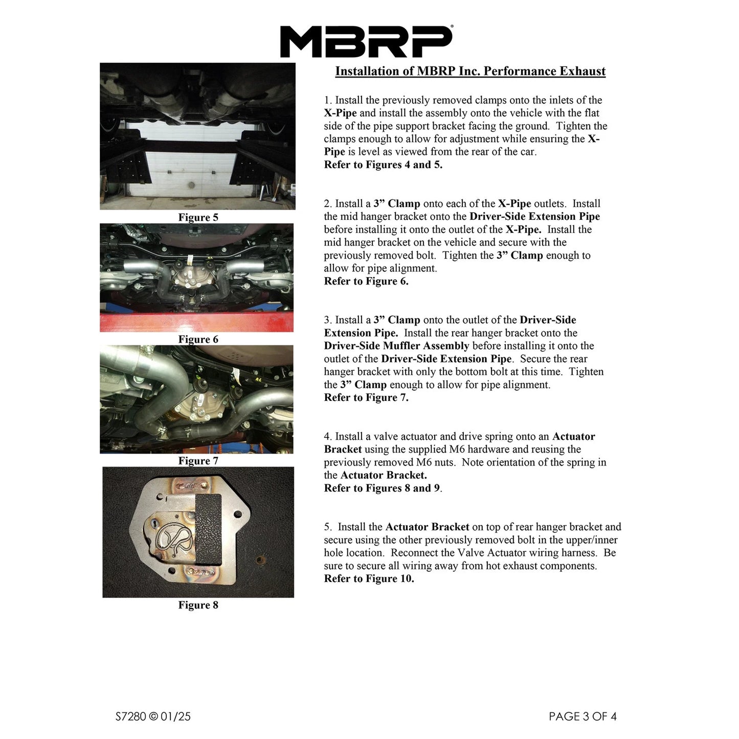 MBRP 2024+ Ford Mustang GT Armor Pro 3in Steet Profile Catback Exhaust - Stainless Steel Tips