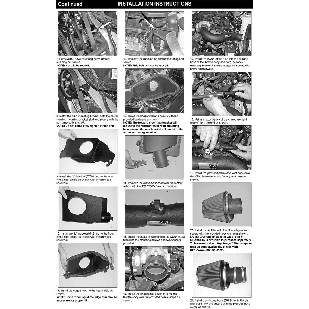 K&N 05-09 Ford Mustang V6-4.0L Performance Intake Kit