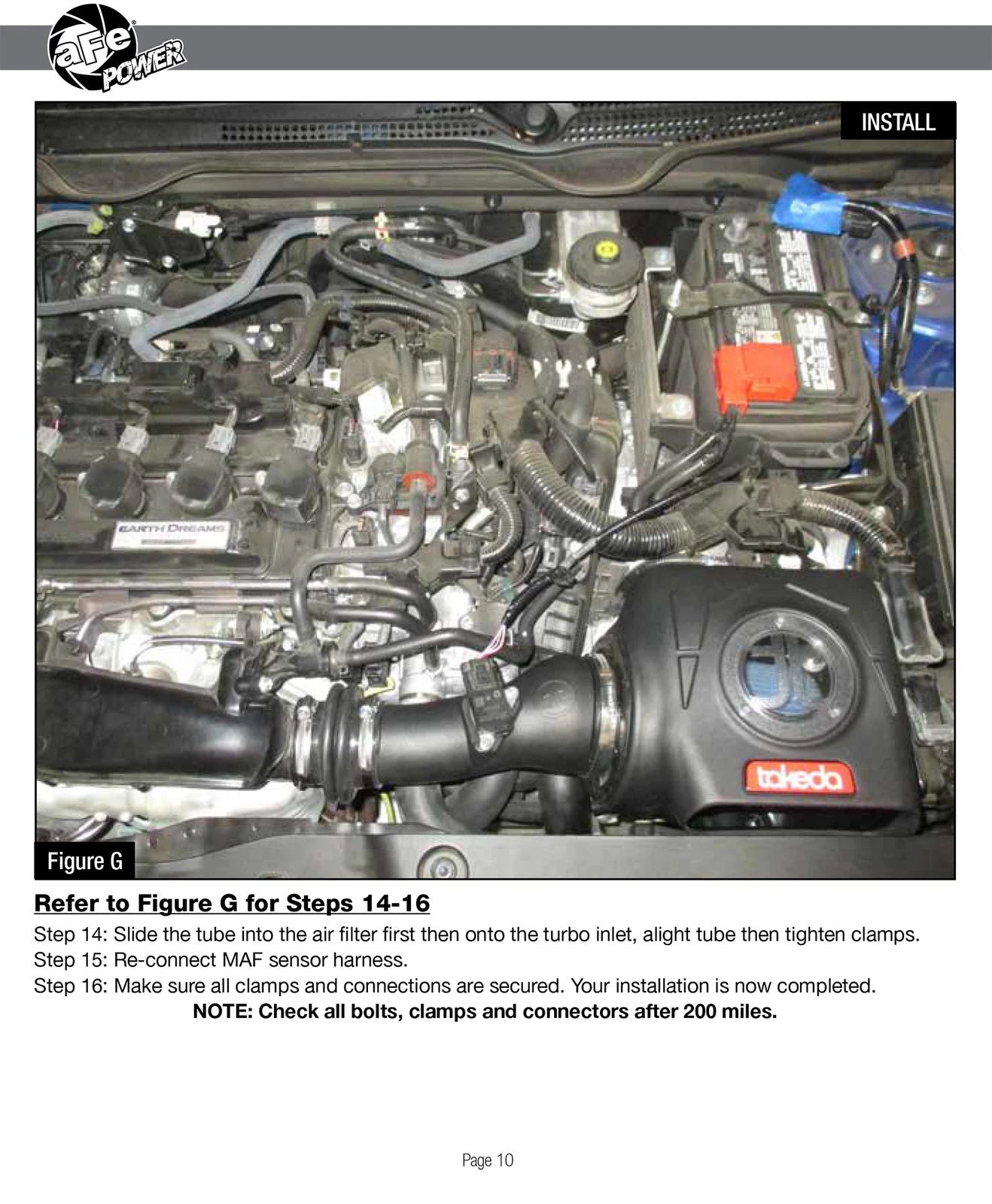 aFe Takeda Momentum GT Pro DRY S Cold Air Intake System 17-18 Honda Civic Si I4 1.5L (t)