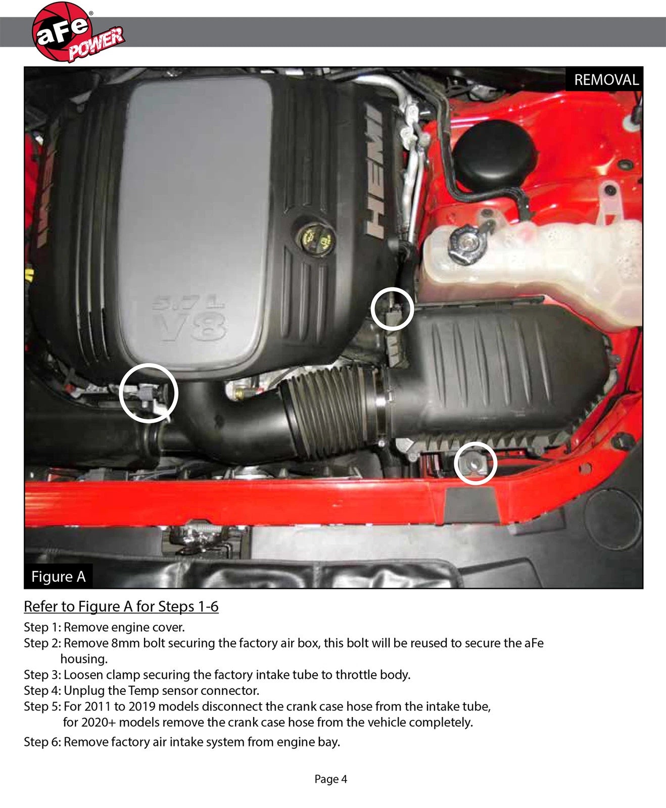 aFe POWER Magnum FORCE Carbon Fiber Stage 2 Track Series Pro Dry S CAIS - 11-18 Dodge Challenger V8