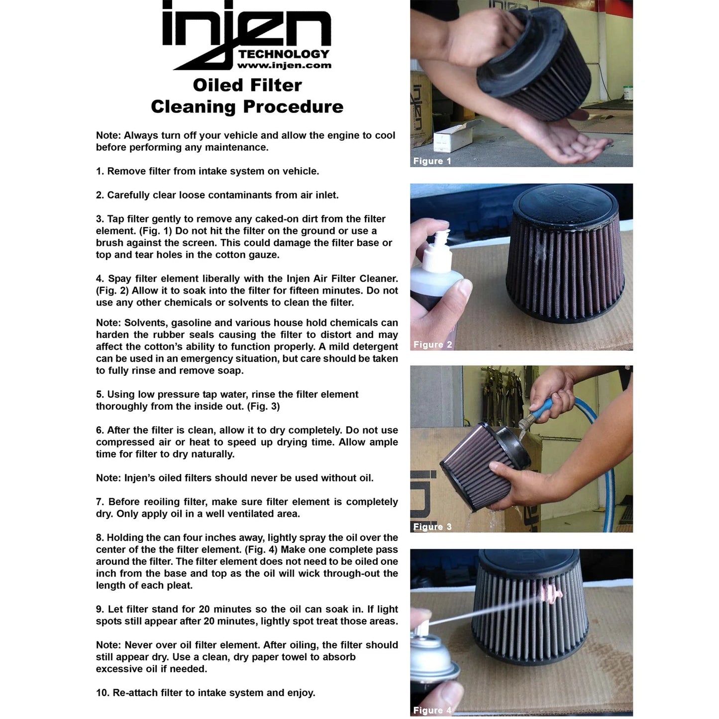 Injen High Performance Air Filter - 2.75 Black Filter 5 Base / 5 Tall / 4 Top - 40 Pleat