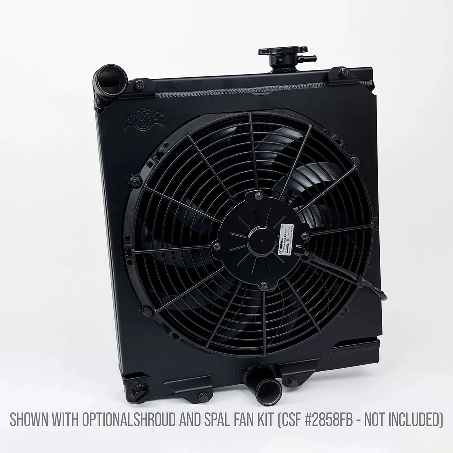 CSF 03-07 Mitsubishi Lancer EVO 7/8/9 1/2 Size Radiator - Black