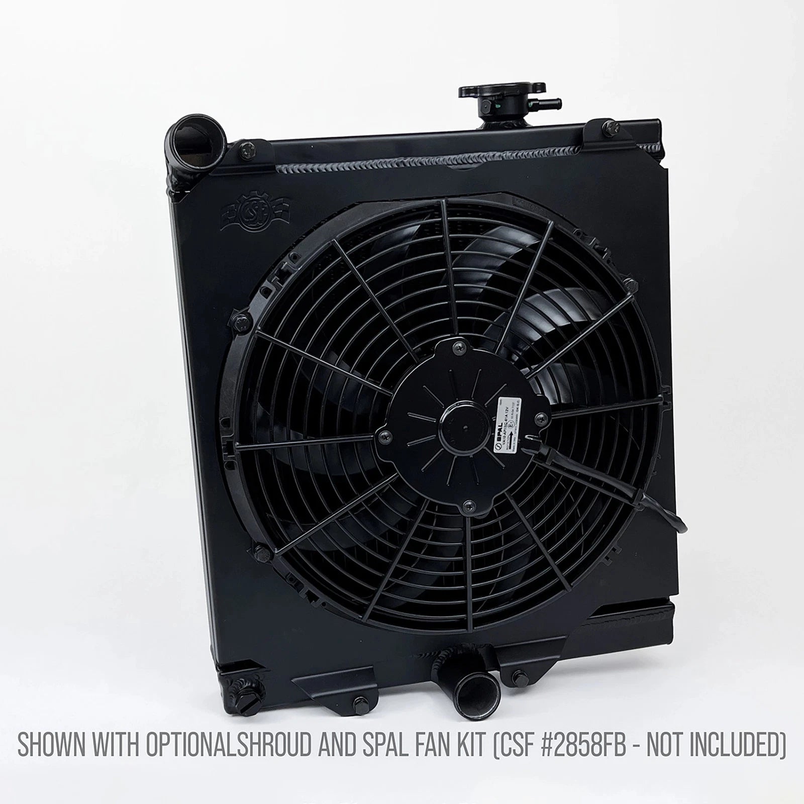 CSF 03-07 Mitsubishi Lancer EVO 7/8/9 1/2 Size Radiator - Black