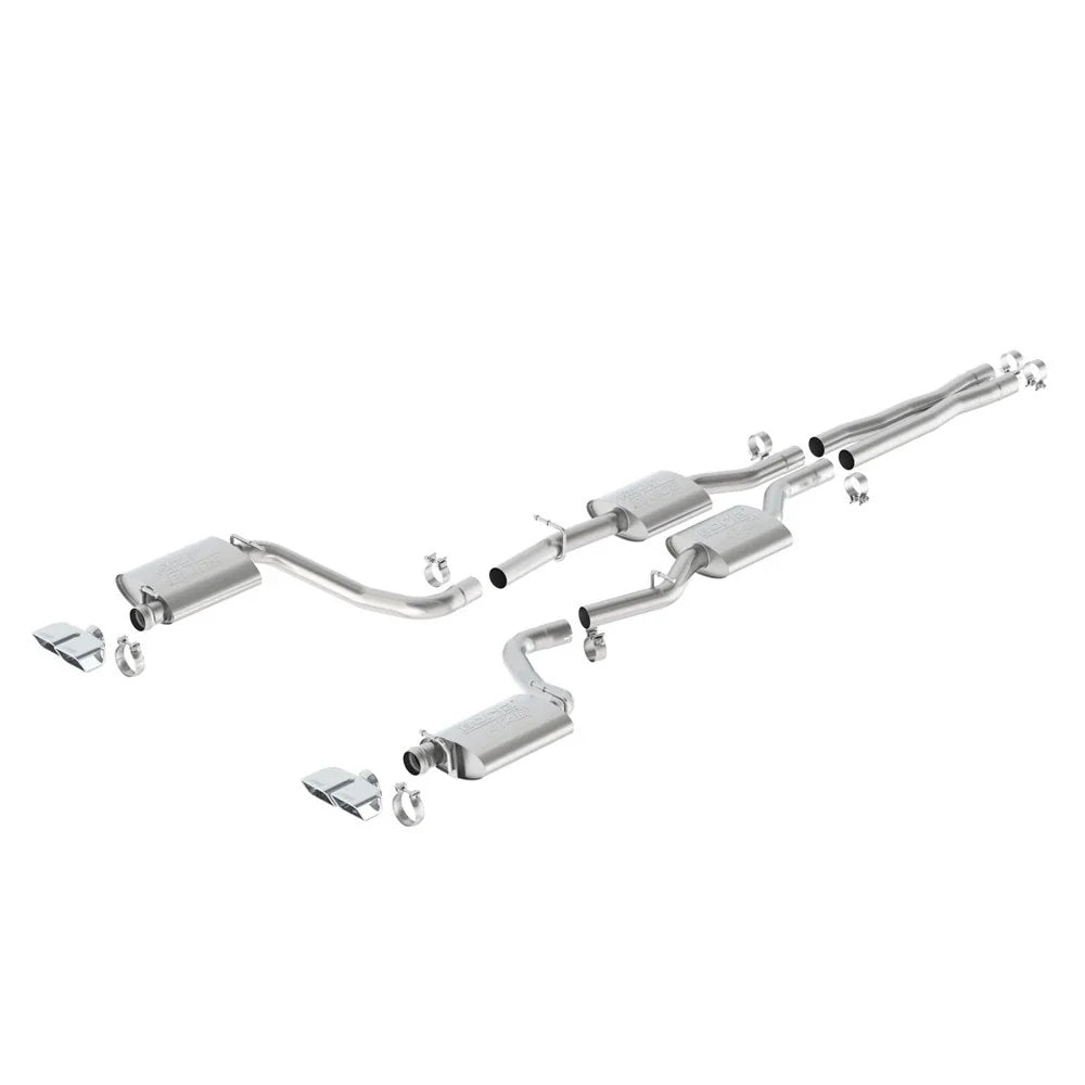 Borla 15-16 Dodge Challenger R/T 5.7L Dual Rectangle Angle Cut Dual Split Rear Exit ATAK Exhaust