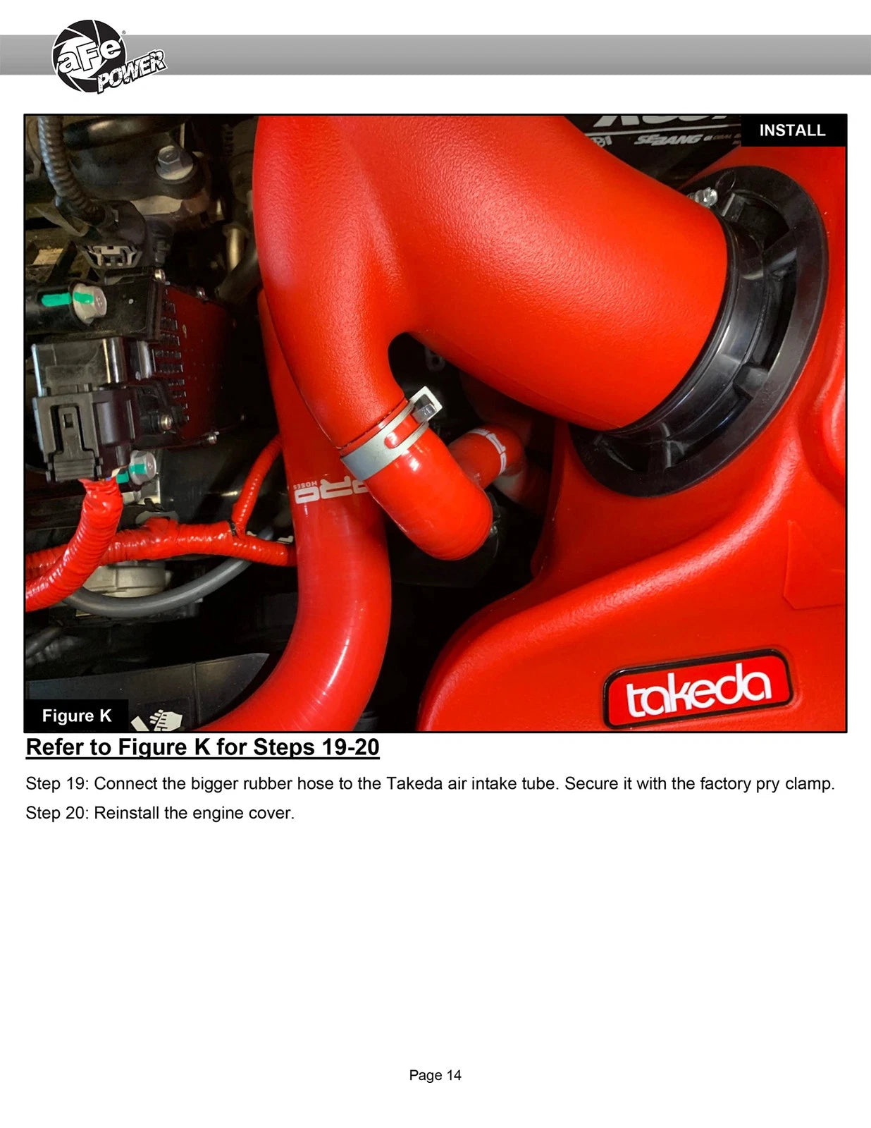 AFE Takeda 19-20 Hyundai Veloster N 2.0L (t) Momentum Cold Air Intake System w/Pro DRY S Filter
