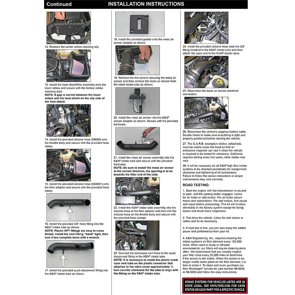 K&N 11-14 Ford F-150 5.0L V8 Performance Intake Kit