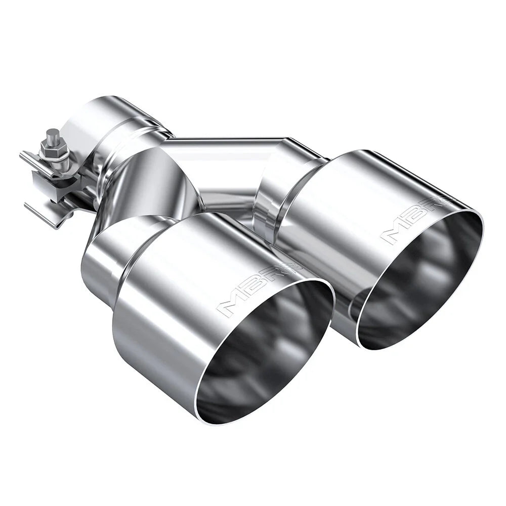 MBRP Universal T304 SS Dual Tip 4in OD/2.5in Inlet