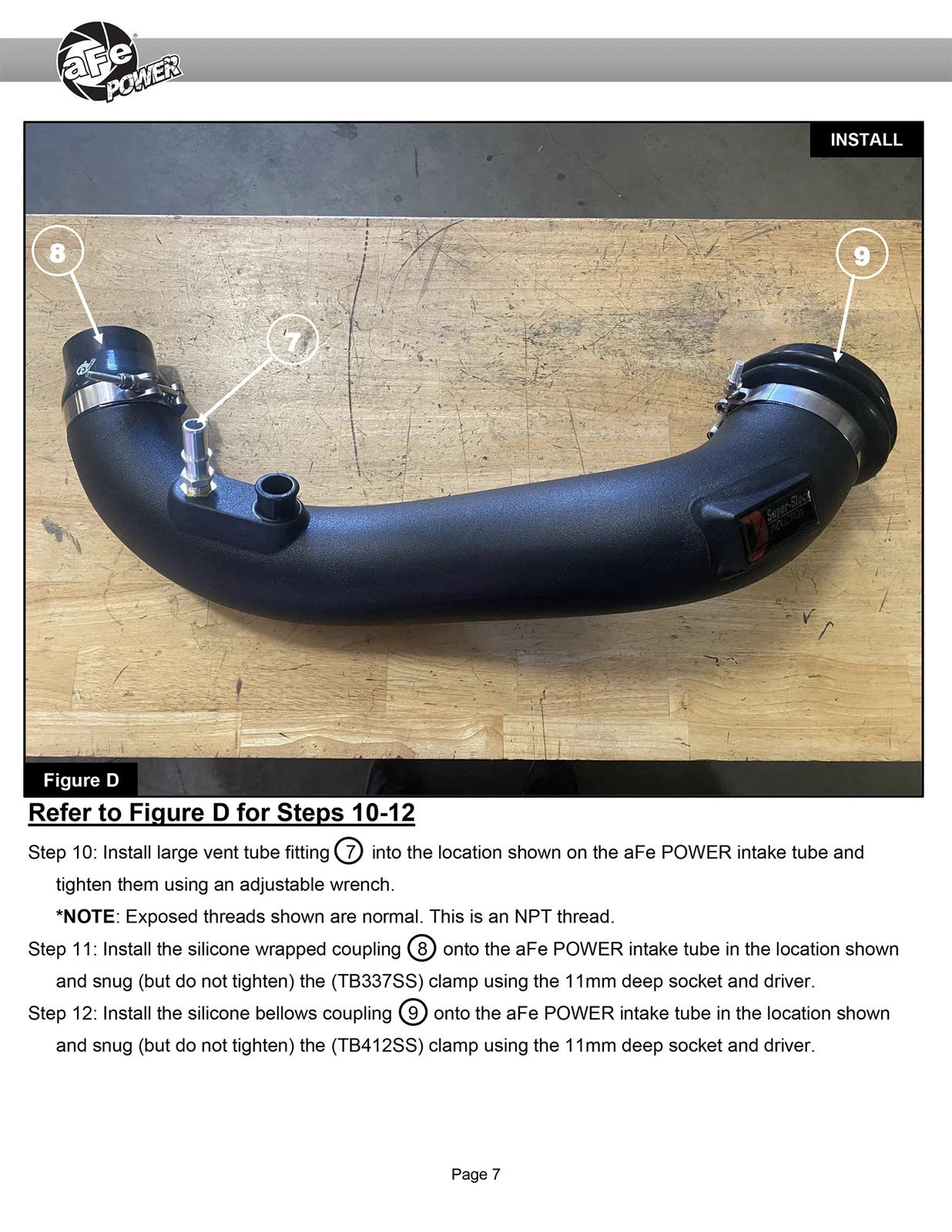 aFe Super Stock Induction System Pro Dry S Media 15-20 Ford Mustang L4-2.3L (t)