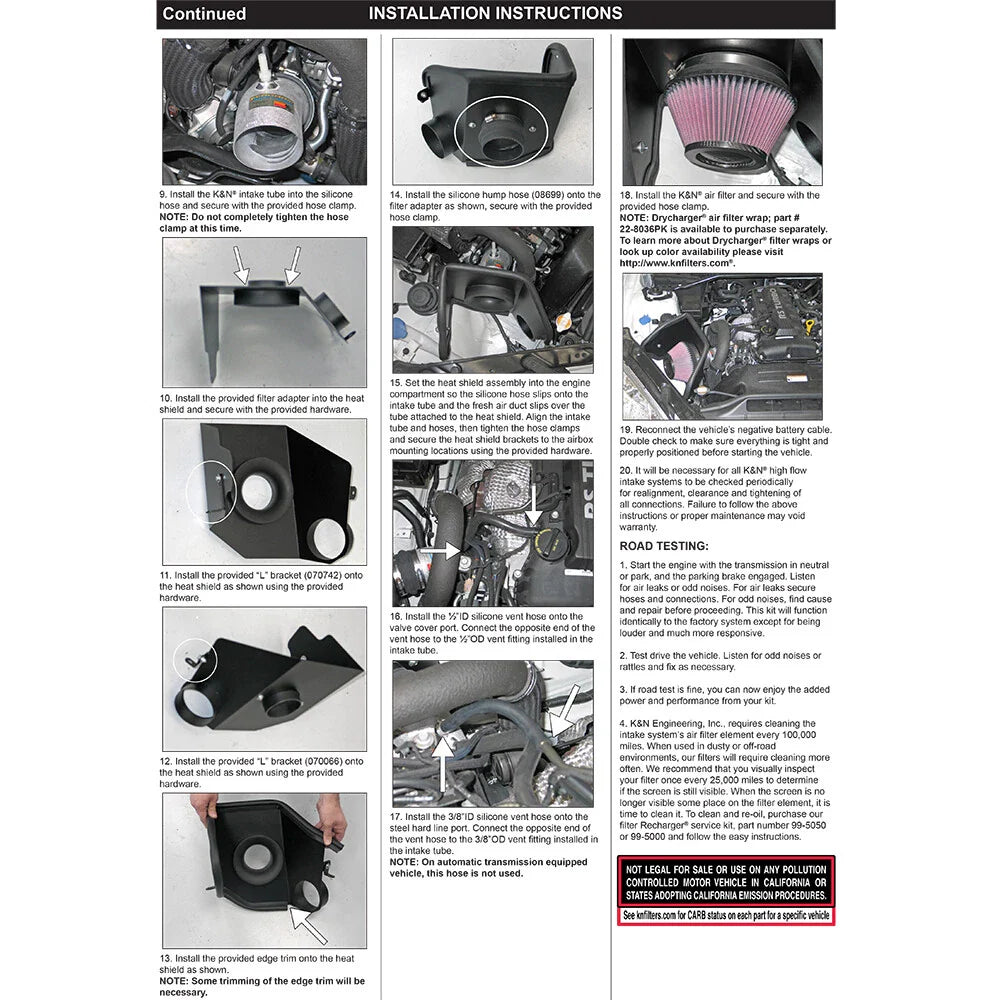 K&N Hyundai Genesis 2.0L-L4 Turbo Typhoon Performance Intake