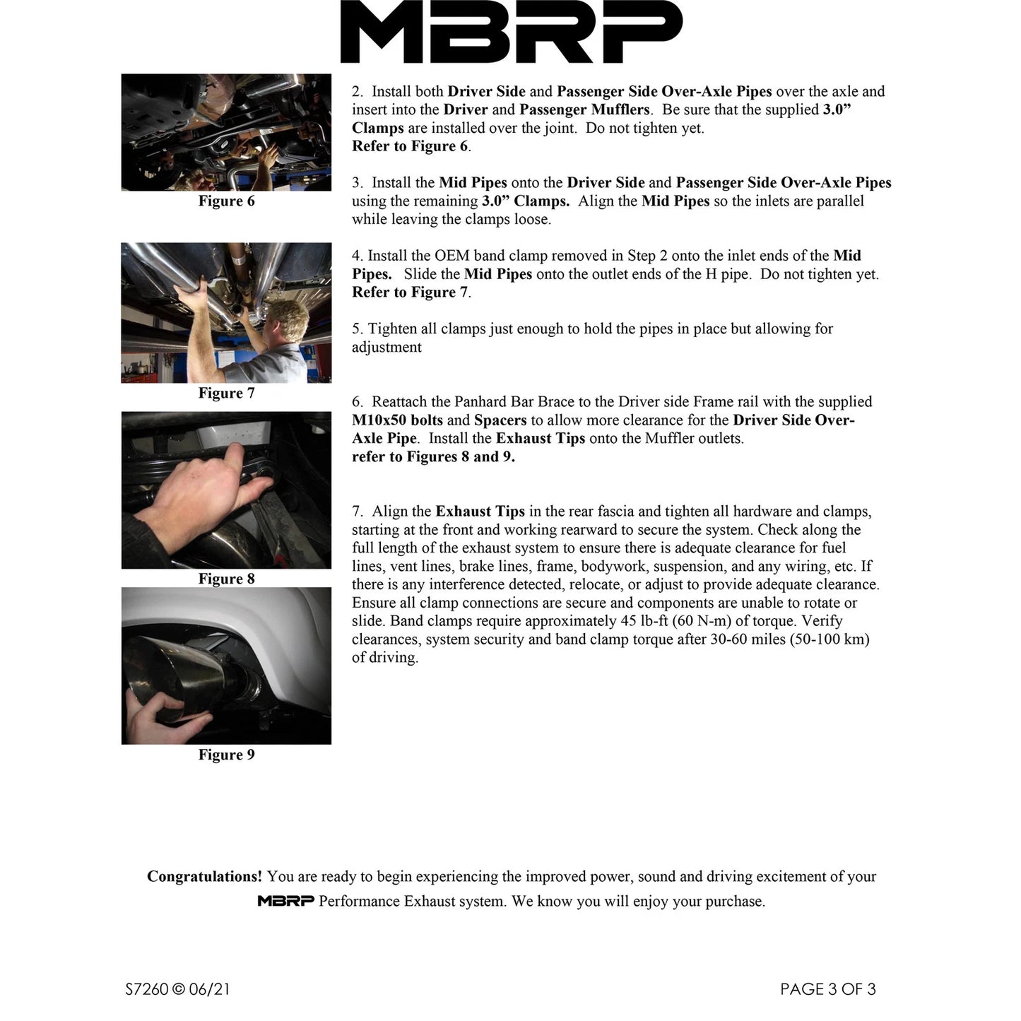 MBRP 11-12 Ford Shelby GT 500 T304 3in Cat Back Dual Split Rear Race Version 4.5in Tips