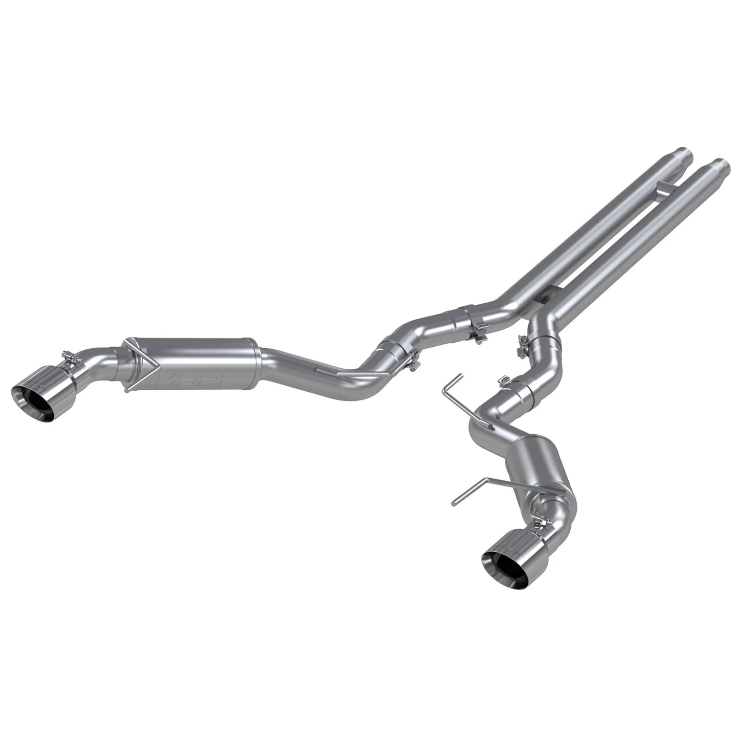 MBRP 15-17 Ford Mustang GT 5.0 3in Cat Back Dual Split Rear Race Version 4.5in Tips - T409
