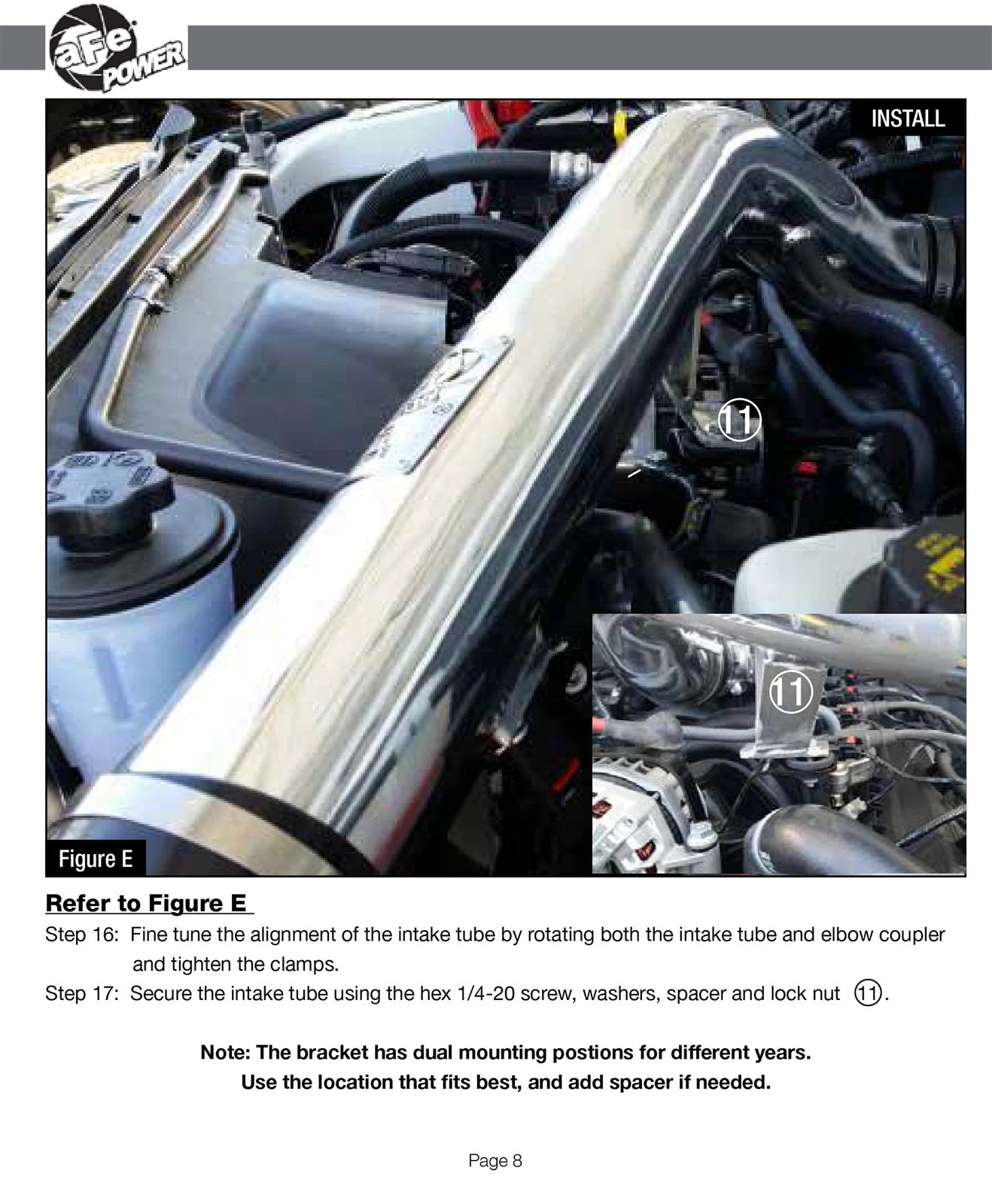 aFe MagnumFORCE Intakes Stage-2 P5R AIS P5R; Ford F-250/350 11-12 V8-6.2L (blk)