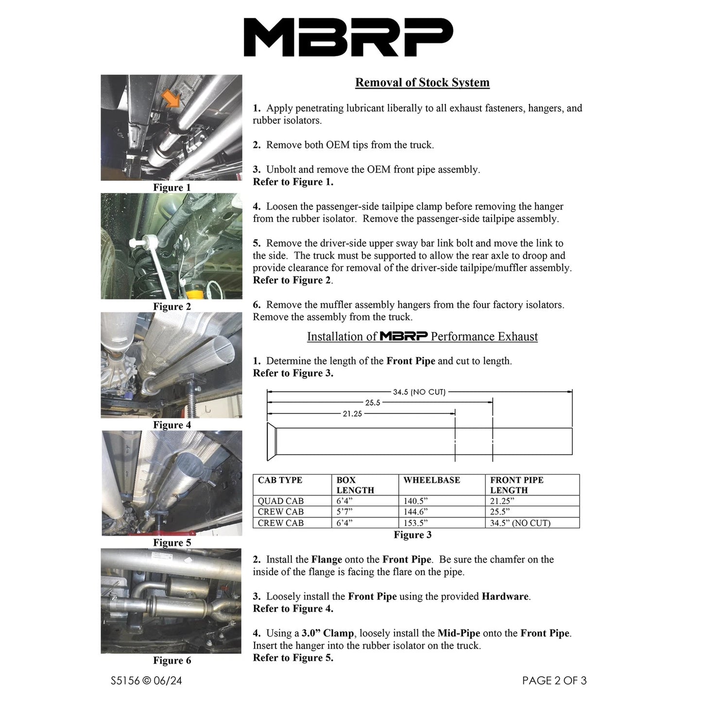 MBRP 2025+ RAM 1500 3.0L Pro Series 3.0in Cat-Back Dual Rear Exit Exhaust - T304 Stainless