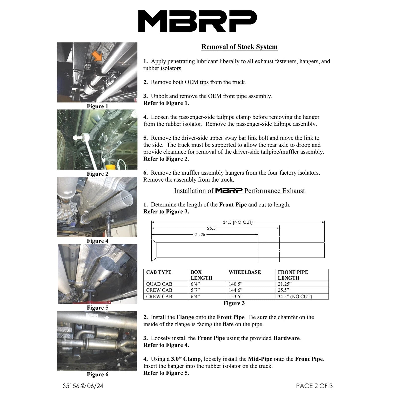 MBRP 2025+ RAM 1500 3.0L Pro Series 3.0in Cat-Back Dual Rear Exit Exhaust - T304 Stainless