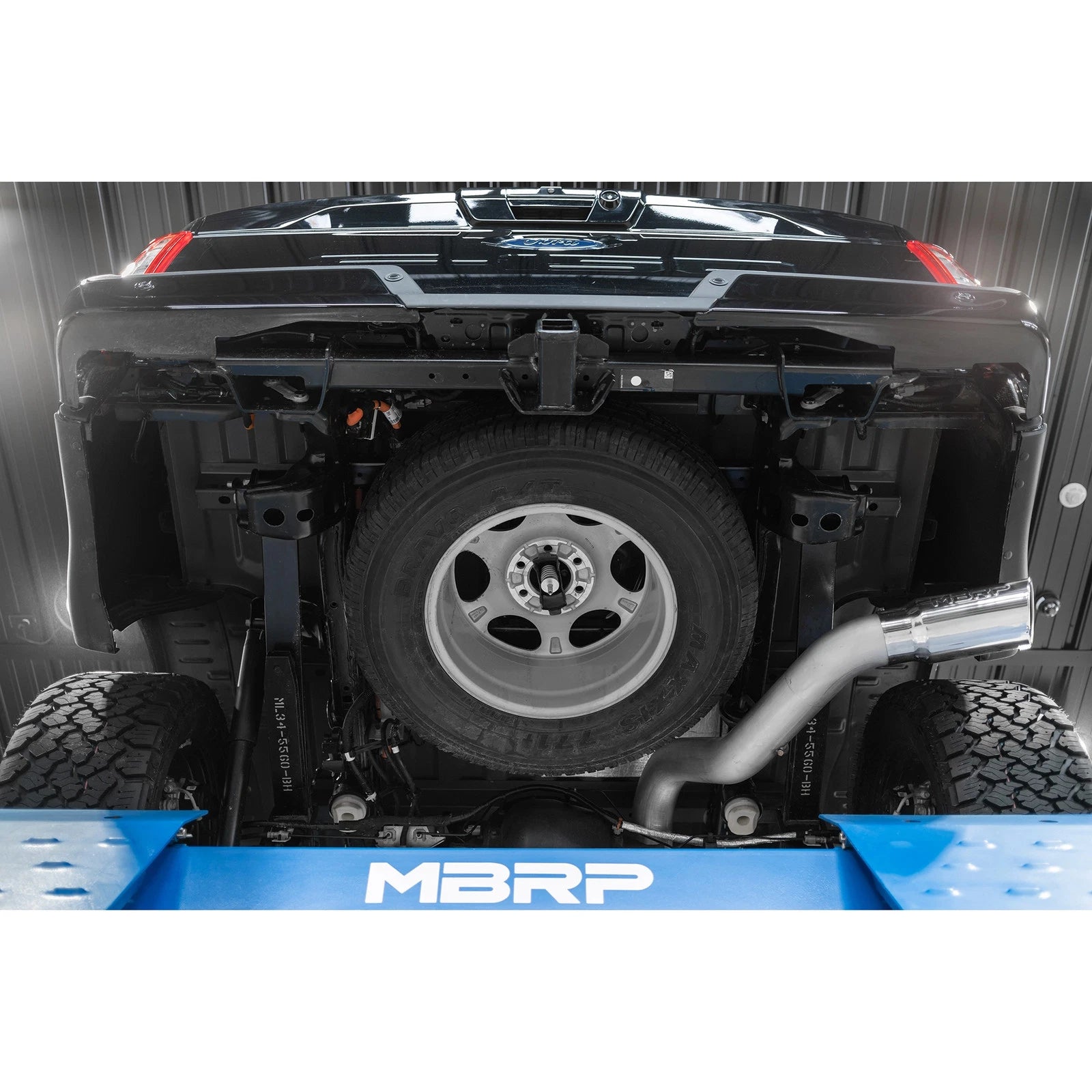 MBRP 2021+ Ford F150 2.7L/3.5L/5.0L 4in T304 Stainless Steel Cat-Back - RACE VERSION
