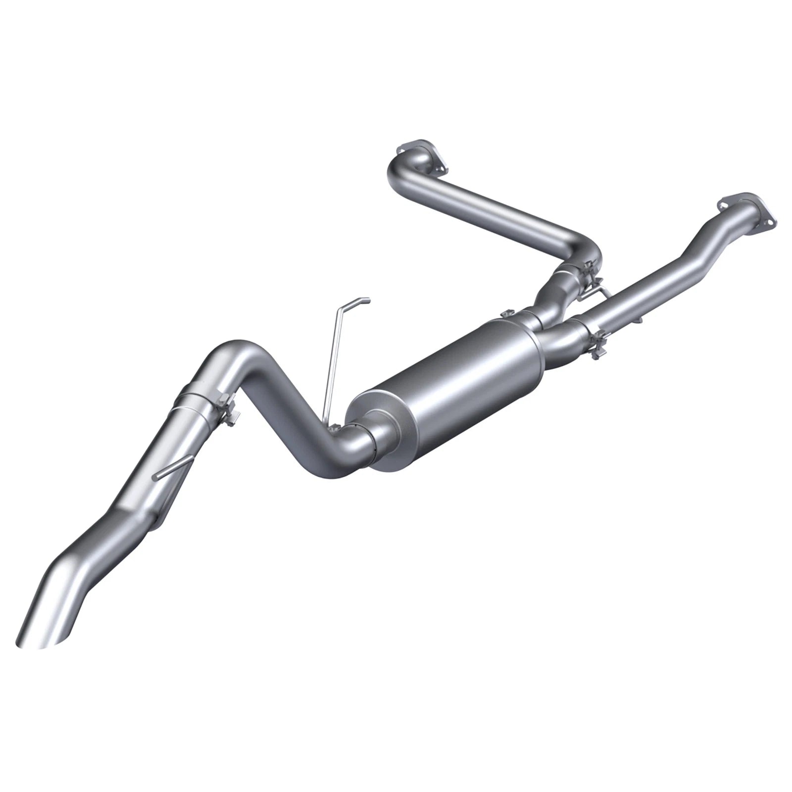 MBRP 22-23 Nissan Frontier 3.8L 3in Tip 3in Cat Back Turndown Exit Street Profile - T304