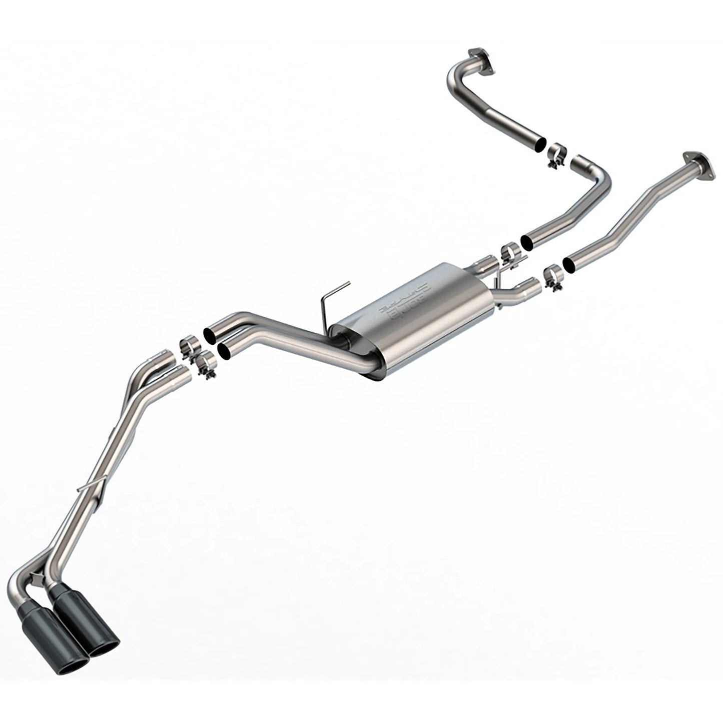 Borla 22-24 Nissan Frontier S-Type Cat Back System - Black Chrome
