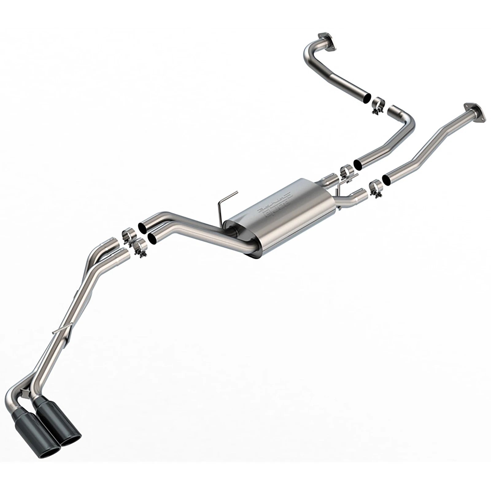Borla 22-24 Nissan Frontier S-Type Cat Back System - Black Chrome