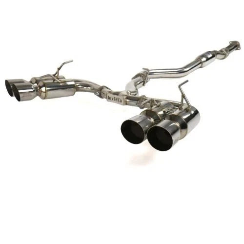 Invidia 08-14 Subaru WRX Hatchback Gemini/R400 Stainless Steel Tip Cat-back Exhaust