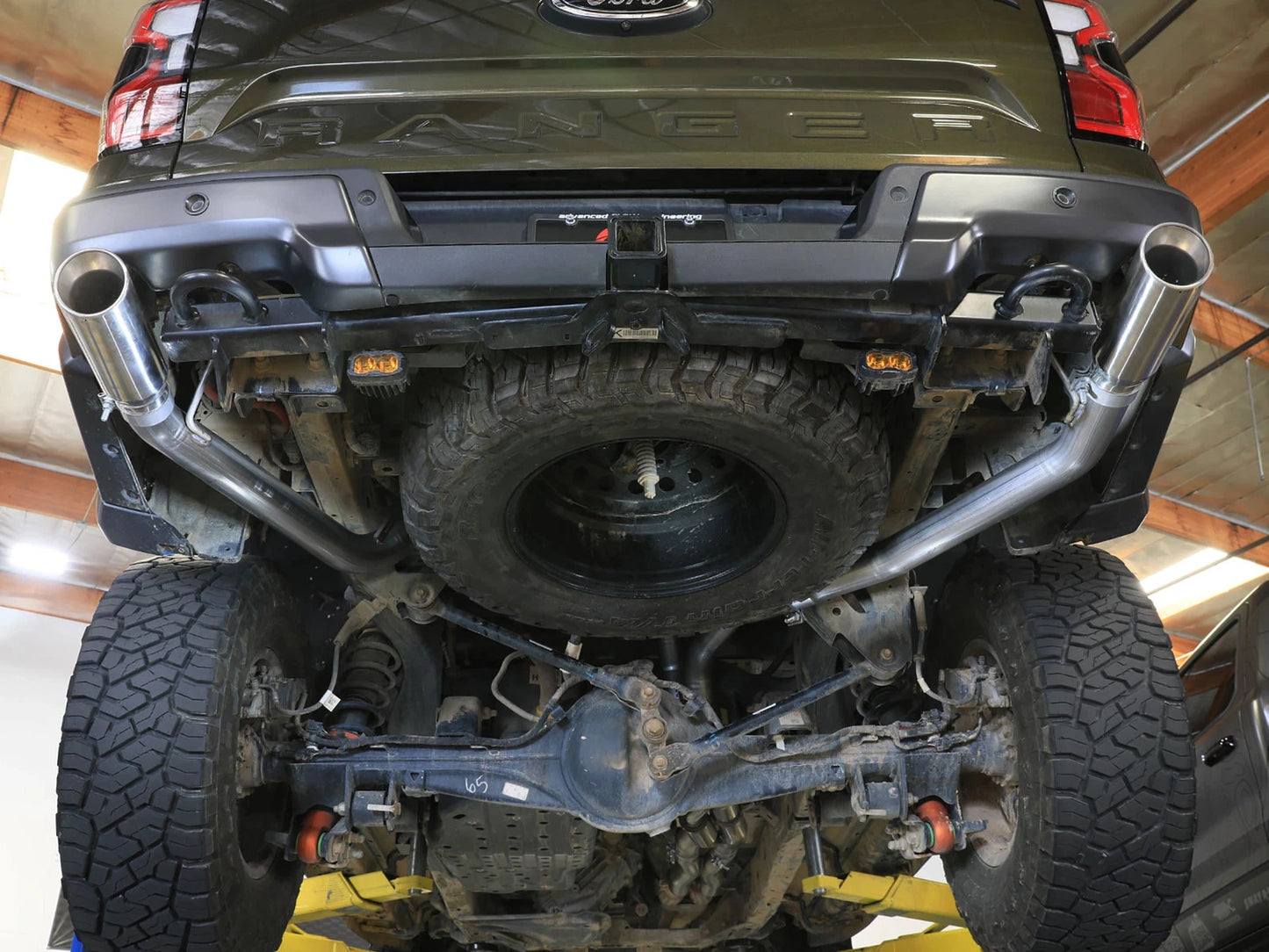 aFe 24-25 Ford Ranger Raptor Vulcan Series 3in 304 SS Cat-Back Exhaust w/ Polished Tips
