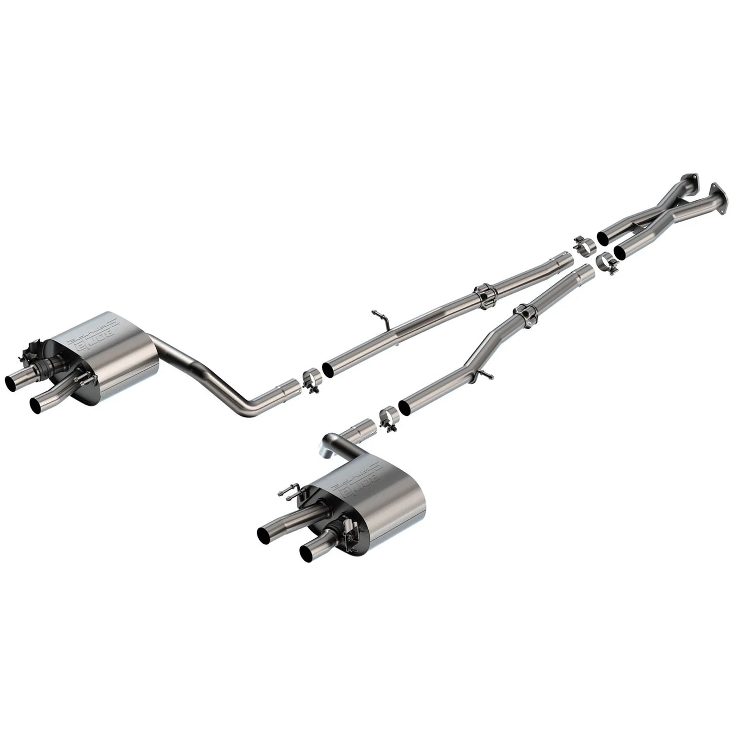 Borla 22-23 Kia Stinger 3.3L V6 Turbo 2.25in Pipe Dia Dual Split Rear Exit S-Type Cat-Back Exhaust