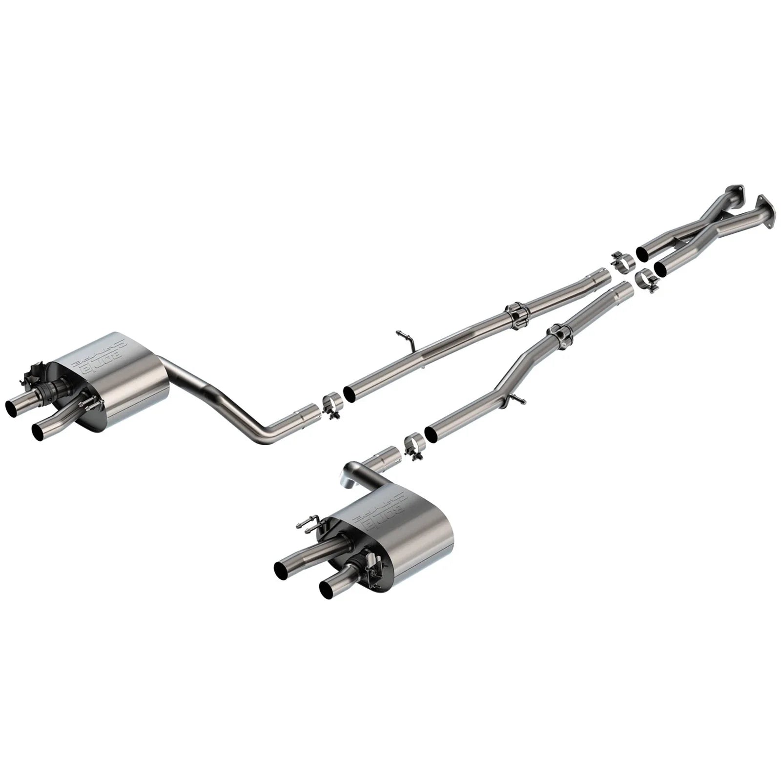 Borla 22-23 Kia Stinger 3.3L V6 Turbo 2.25in Pipe Dia Dual Split Rear Exit S-Type Cat-Back Exhaust