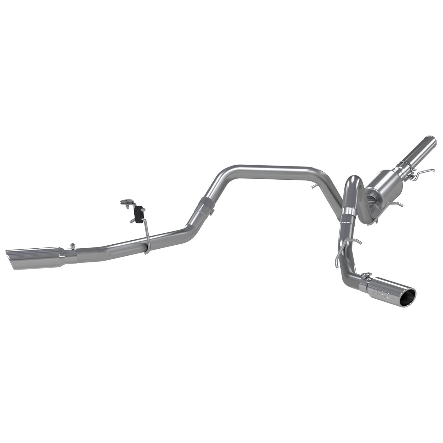 MBRP 14 Chevy/GMC 1500 Silverado/Sierra 4.3L V6/5.3L V8 Dual Split Side Alum 3in Cat Back Exhaust