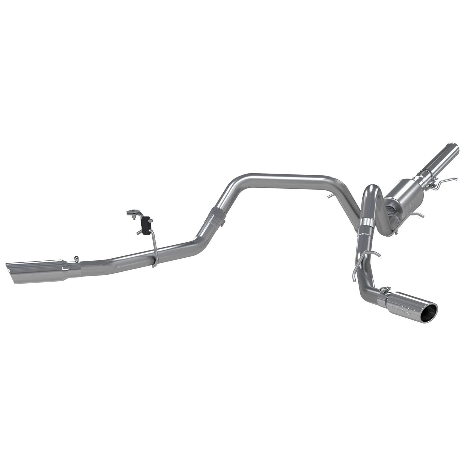 MBRP 14 Chevy/GMC 1500 Silverado/Sierra 4.3L V6/5.3L V8 Dual Split Side Alum 3in Cat Back Exhaust