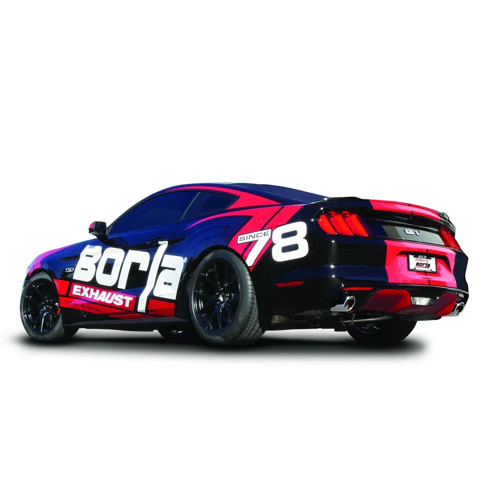 Borla Atak S Cat-Back 15-17 Ford Mustang GT 5.0L V8 MT/AT 2.5in pipe 4in tip
