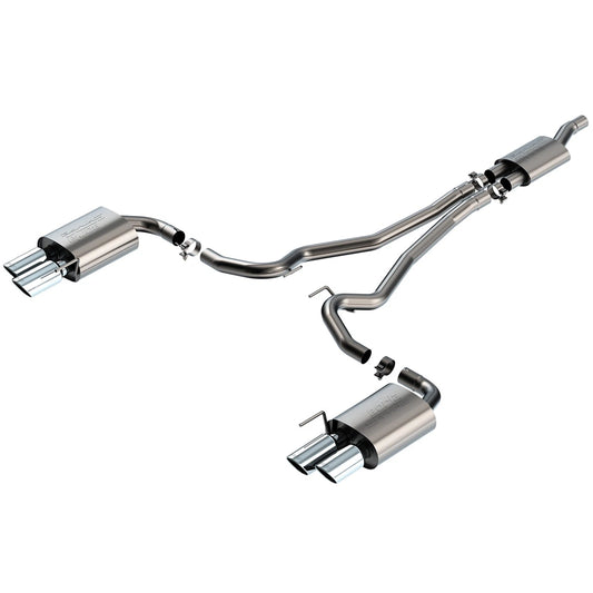 Borla 2024 Ford Mustang Ecoboost 2.3L Cat-Back Exhaust System S-Type w/ Quad Tip - Non-Active