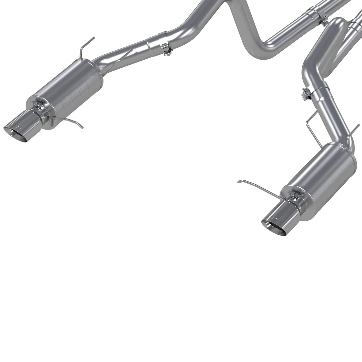 MBRP 11-14 Ford Mustang GT 5.0L Dual Split Rear Street Version T409 3in Cat Back Exhaust System