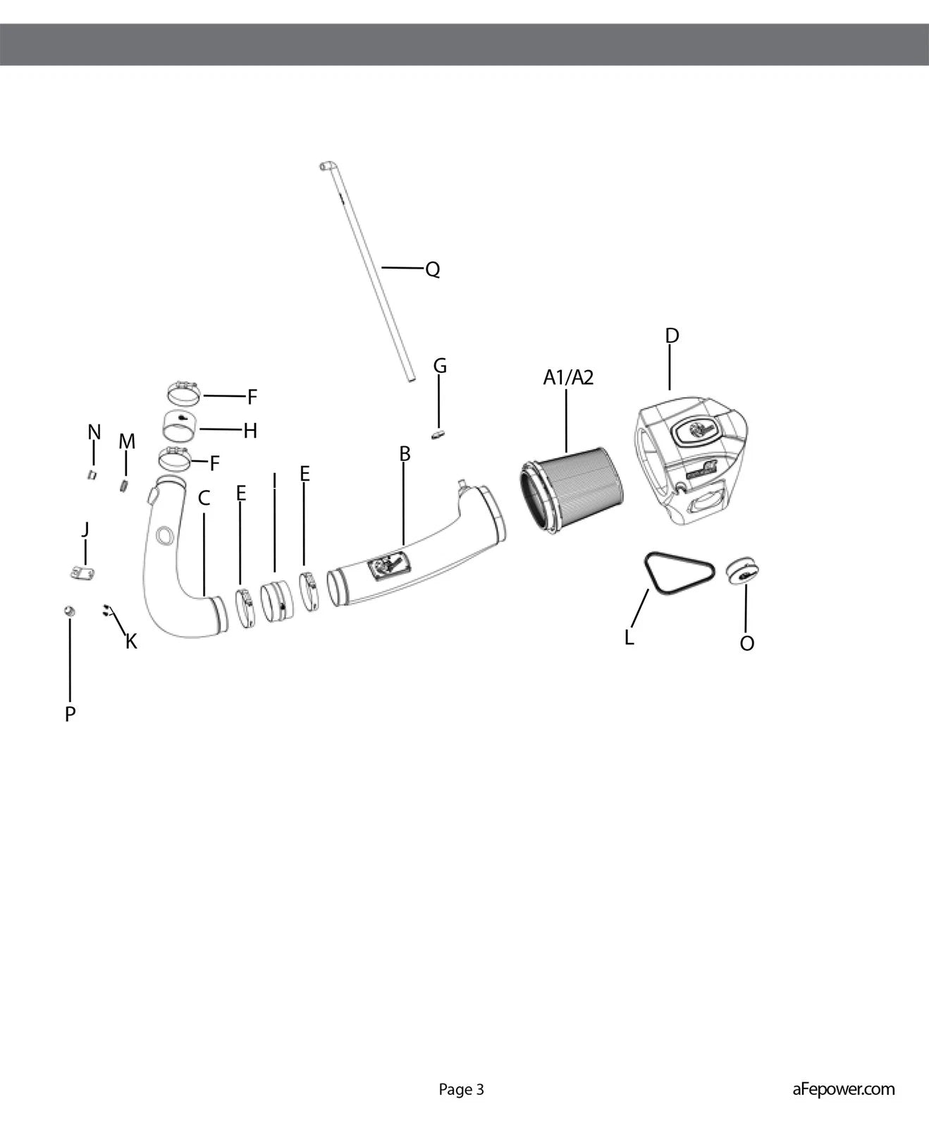aFe Momentum GT Dry S Stage-2 Intake System 11-15 Dodge Challenger/Charger V6-3.6L