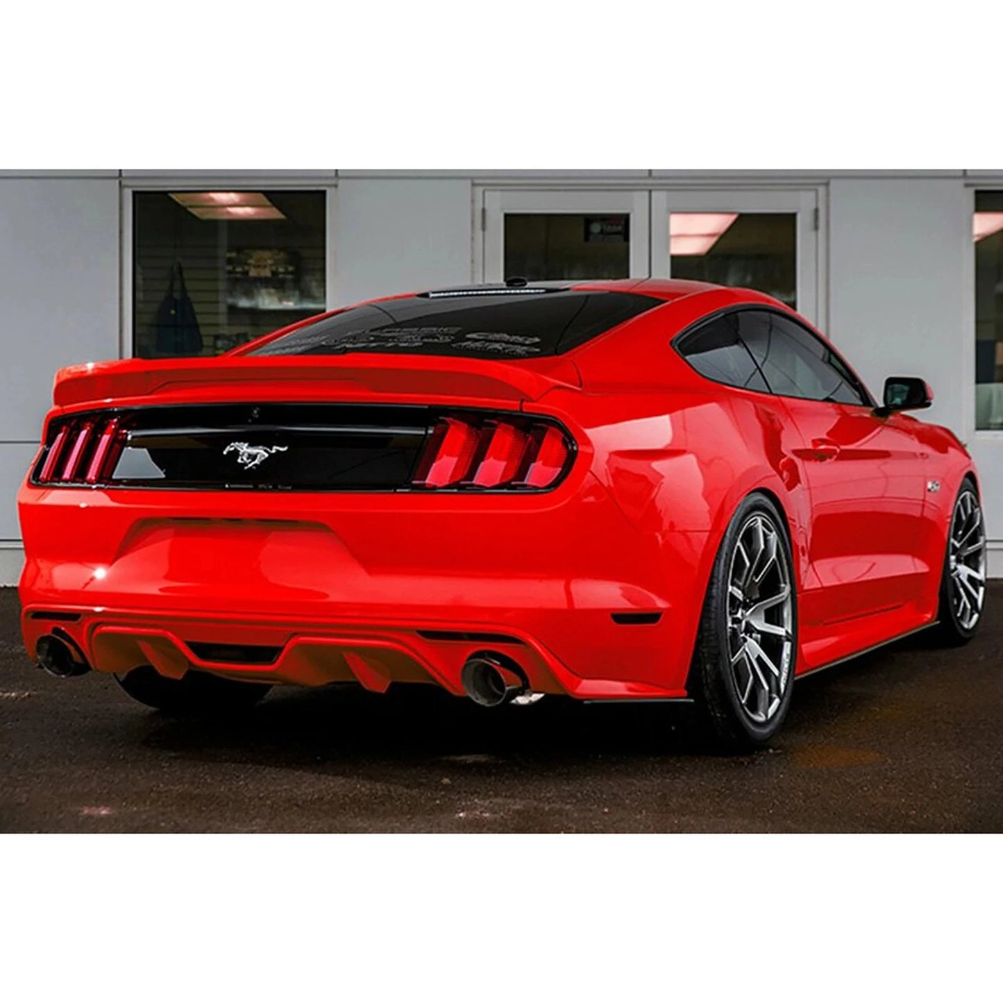 MBRP 15-19 Ford Mustang EcoBoost 2.3L Alum 3in Cat Back Dual Split Rear Exit (Race Version)
