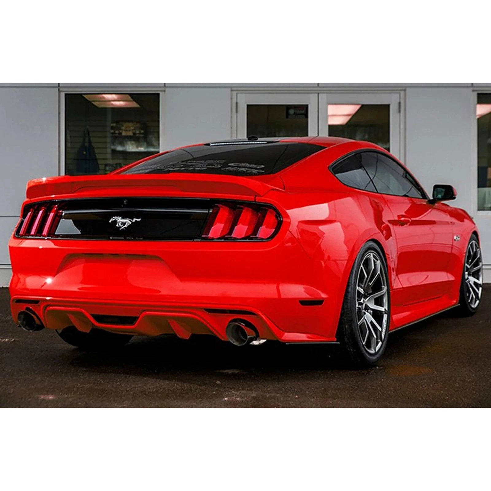 MBRP 15-19 Ford Mustang EcoBoost 2.3L Alum 3in Cat Back Dual Split Rear Exit (Race Version)