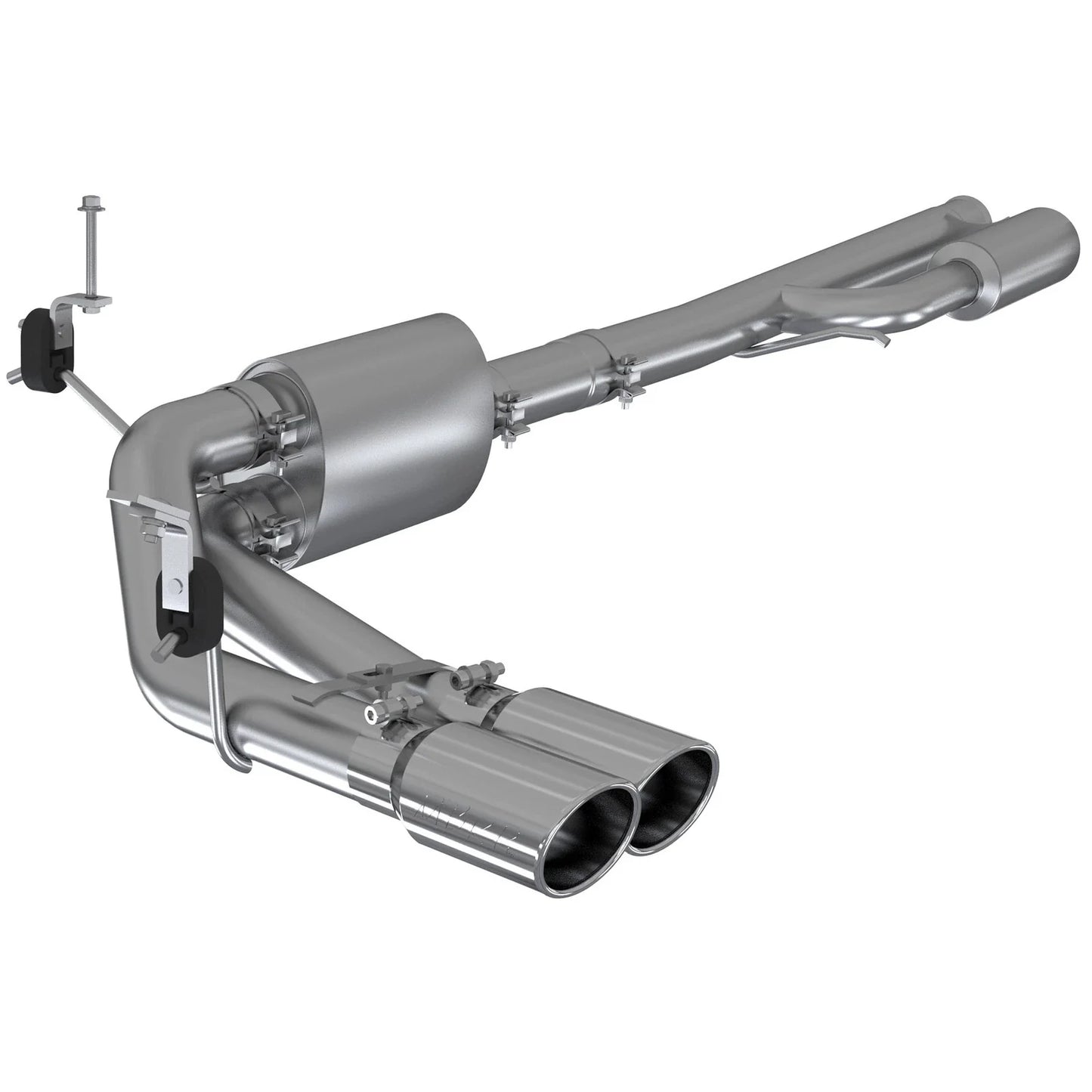 MBRP 2019+ Chevrolet Silverado 1500 4.5L/5.3L Pre-Axle Dual Side Exit w/ 4in OD Tip - AL