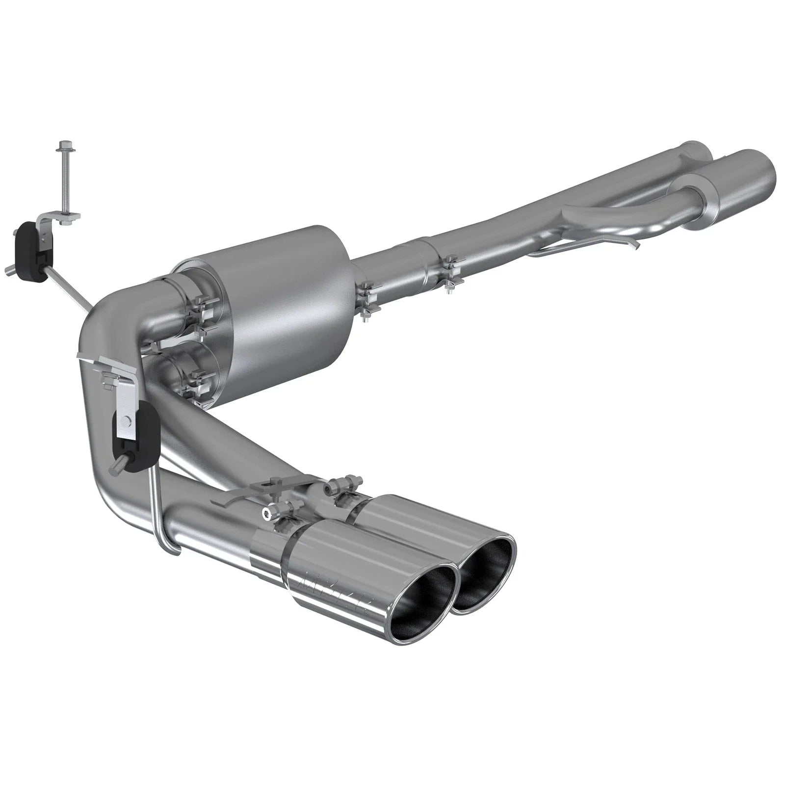 MBRP 2019+ Chevrolet Silverado 1500 4.5L/5.3L Pre-Axle Dual Side Exit w/ 4in OD Tip - AL
