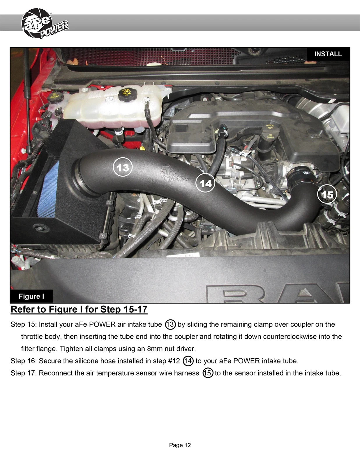 aFe Rapid Induction Cold Air Intake System w/Pro 5R Filter 19-21 Ram 1500 V6 3.6L