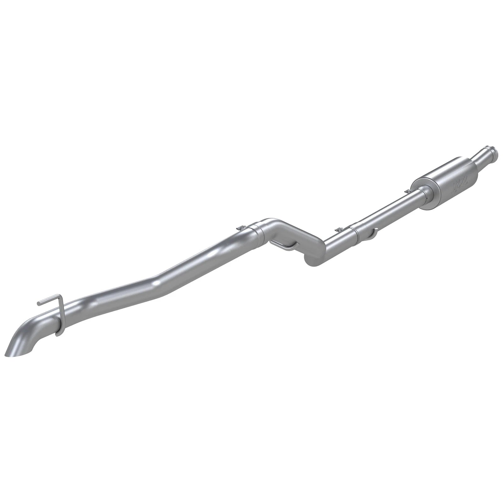 MBRP 2020 Jeep Gladiator 3.6L 2.5in Single Rear Exit Cat Back Exhaust - Aluminized (Off-Road)